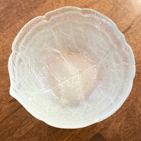 ARCOROC, FRANCE, ASPEN LEAF, Vintage, Glass, 5", Fruit, Dessert, Bowl, Set of 5 - Picture 3 of 12